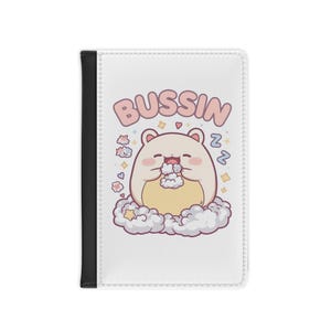 Custodia per passaporto con simpatico animale che mangia, accessori da viaggio, regalo per viaggiatori, accessori essenziali per l'avventura, custodia da viaggio personalizzata