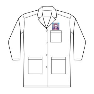 ASMR Wink® Embroidered Women&#39;s Long Lab Coat, Medical Uniform, Gift for Nurses, Personalized Lab Coat, Healthcare Apparel