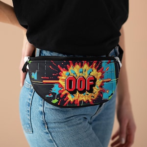 Oof Vibrant Fanny Pack for Festivals, Colorful Hip Bag for Outdoor Adventures, Perfect for Travel, Concerts, and Everyday Use