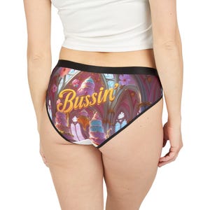 Bussin Whimsical Women&#39;s Underwear, Fun Briefs, Gift for Her, Comfortable Lingerie, Playful Intimates, Everyday Essentials