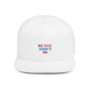 Flat Bill Snapback Hat: Green Undervisor, Adjustable Fit