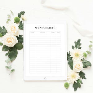 Lesewünsche – Wunschliste für Bücherliebhaber:innen | Printable als PDF