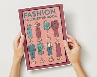Fashion colouring book - Digital download