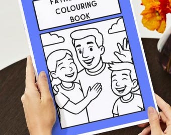 Fathers Day Colouring Book - Digital Download