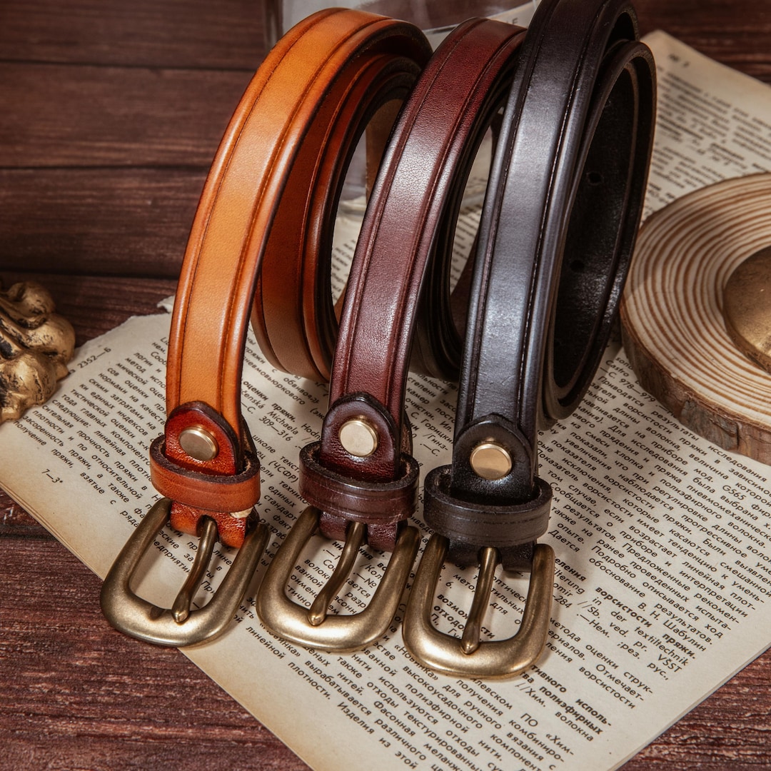 Professional Women's Leather Belt Sleek Handmade Design