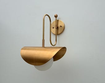 Handmade Brass Wall Sconce | Handmade Lighting for Living Room and Hallway