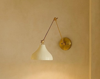 Handmade Brass Wall Lamp | Decorative Sconce Lighting | Modern Light for Living Room