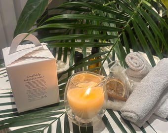 Luxury Massage Candle – Nourishing Body oils for Dry Skin and Hair