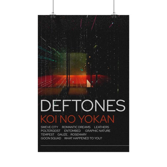 Deftones Koi No Yokan Rolled Poster Print, Music Art Print, Wall
