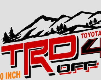 Pegatinas TRD todoterreno de montaña para tundra, reemplazo lateral de camioneta Tacoma, OEM TRDORMTNV9T1