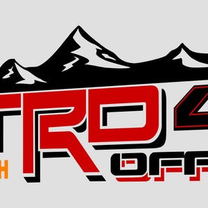 TRD オフロード マウンテンステッカー ツンドラ デカール タコマ 荷台 トラックサイド 交換用 OEM TRDORMTNV9T2
