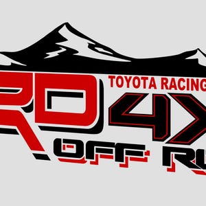 TRD オフロード マウンテンステッカー ツンドラ デカール タコマ 荷台 トラックサイド 交換用 OEM TRDORMTNV9T3