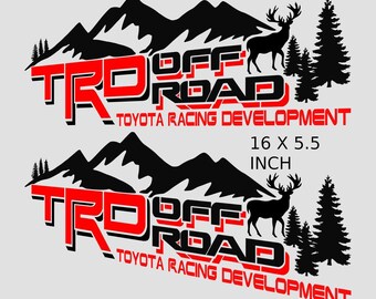 Pegatinas TRD todoterreno de montaña para tundra, reemplazo lateral de camioneta Tacoma, OEM TRDORMTNV40
