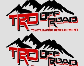 Pegatinas TRD todoterreno de montaña para tundra, reemplazo lateral de camioneta Tacoma, OEM TRDORMTNV4