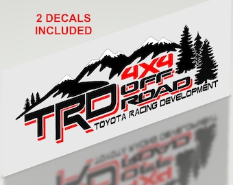 Pegatinas TRD Off Road MOUNTAIN para tundra, reemplazo lateral de camioneta Tacoma, OEM TRDOR44MTNV1