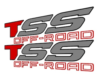 Calcomanías todoterreno TSS para camionetas Tundra Tacoma, laterales deportivos de repuesto V2