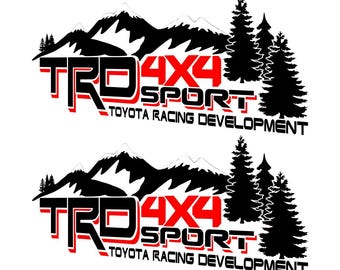Pegatinas TRD SPORT MOUNTAIN para tundra, reemplazo lateral de camioneta Tacoma, OEM TRDSPTMTNV1