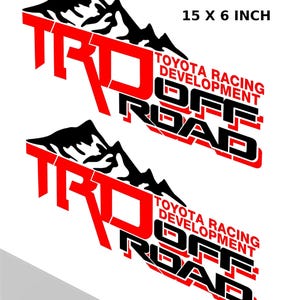 TRD オフロード マウンテンステッカー ツンドラ デカール タコマ 荷台 トラックサイド 交換用 OEM TRDORMTNV37T1