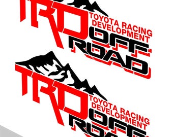 Pegatinas TRD todoterreno de montaña para tundra, reemplazo lateral de camioneta Tacoma, OEM TRDORMTNV37T1