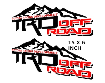 Pegatinas TRD todoterreno de montaña para tundra, reemplazo lateral de camioneta Tacoma, OEM TRDORMTNV38