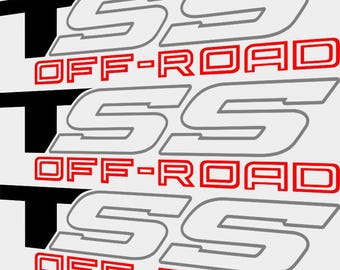 Calcomanías todoterreno TSS para camionetas Tundra Tacoma, laterales de caja, reemplazo deportivo V16