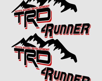 Pegatinas TRD 4RUNNER MOUNTAIN para tundra, calcomanías para Tacoma, repuesto para lateral de camioneta, OEM TRD4RMTNV1