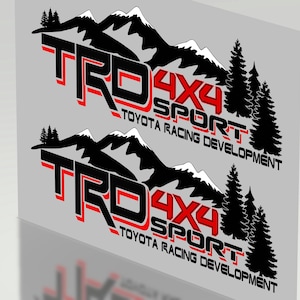 TRD スポーツ マウンテン ステッカー ツンドラ デカール タコマ 荷台 トラック サイド 交換用 OEM TRDSPTMTNV1