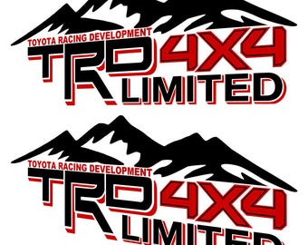 Pegatinas TRD 4x4 LIMITED MOUNTAIN para tundra, reemplazo lateral de camioneta Tacoma, OEM TRD44LMTNV2