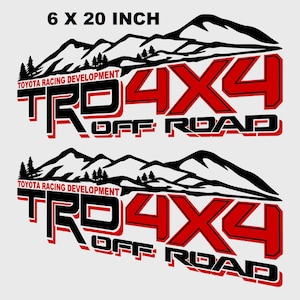 TRD オフロード マウンテンステッカー ツンドラ デカール タコマ 荷台 トラックサイド 交換用 OEM TRDORMTNV9T4