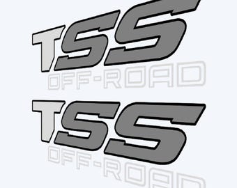 Calcomanías todoterreno TSS para camionetas Tundra Tacoma, laterales de caja, reemplazo deportivo V6