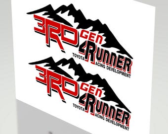 Pegatinas TRD 4RUNNER MOUNTAIN para tundra, calcomanías para camioneta Tacoma, reemplazo para laterales de camioneta, OEM TRD4RMTNV3T3