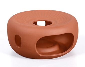 Calentador de té Tenno, apto para teteras de arcilla Tenno de 0,8 a 1,6 litros, hecho a mano