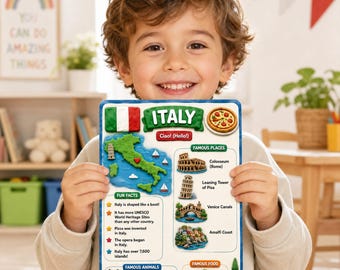 Europe Explorer-bundel | 48 afdrukbare landkaarten voor kinderen | Flashcards aardrijkskunde, thuisonderwijsprogramma en educatief spel