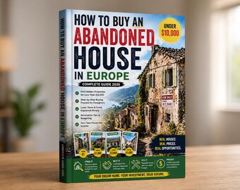 Cheap Houses in Europe Under 10,000 | Complete Property Buying Guide PDF | Affordable Homes & Relocation Handbook