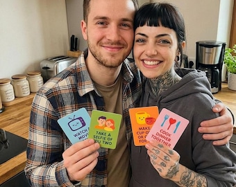 Couples Challenge Cards: 60 Romantic Relationship Prompts (PDF Instant Download)