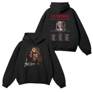 Sudadera con capucha de la gira Tha Carter VI de Lil Wayne, gira de Lil Wayne 2025 por Norteamérica, camiseta de Lil Wayne, sudadera con capucha de Lil Wayne Merch