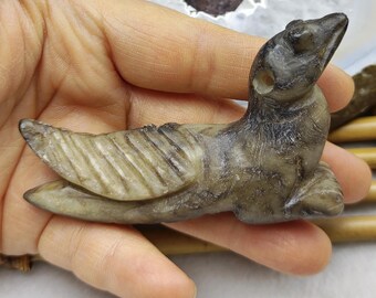 鳳凰鳥翡翠ペンダント：彫刻された宝石のお守り - Etsy 日本