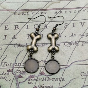 New style bronze tone Earwires Hook With Round Cabochon Pad, earring bezel,Earrings hook, earring finding