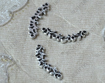 20 pcs of Silver Tone charming flower connectors pendant,metal finding ,flower connectors findings beads,beads findings