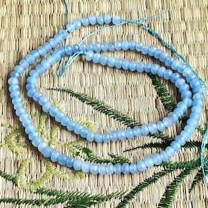 4 mm Faceted Rondelle crystal Beads, Faceted Rondelle crystall stone bead Full strand