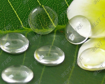 Special offer 100 pcs 12mm Round Clear Glass Cabochons, no textile, transparent, jewelry Cabochons finding beads