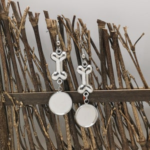 New style Platinum tone Earwires Hook With Round Cabochon Pad, earring bezel,Earrings hook, earring finding,earring blanks