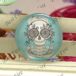10mm,12mm,14mm,16mm,18mm,20mm,25mm,30mm Round Glass Cabochons Skull,jewelry Cabochons finding beads,Glass Cabochons,skull Cabochons