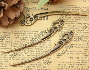 Bronze Tone phoenix Hanfu Hair Findings, Hanfu Hairpins, Womens Hairpins, Hair Sticks, Hair Forks, metal Bookmark