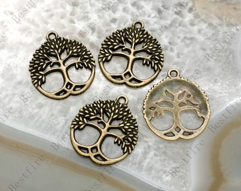 Tree charm Pendant Antique bronze Tone, tree Pendant Charms Findings pendant,leaf charm jewelry pendant finding