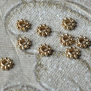7mm 24K Gold Plated Brass chip Charm Pendant Spacer,Charms Jewelry Findings,metal brass spacers finding beads