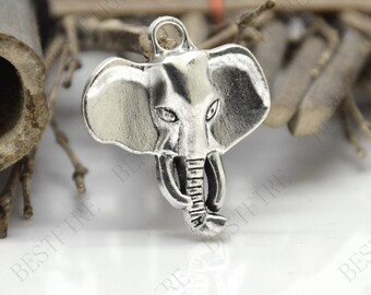 23*26MM Elephant Charm Connectors silver Tone,Bronze tone Elephant Charm pendant beads findings