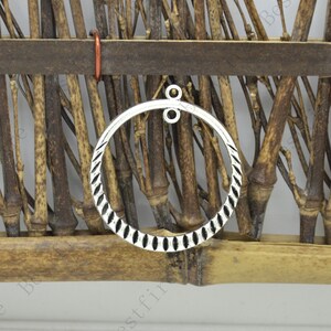 New style silver tone round circle Connector pendant, charm Metal Earring Components ,earring Pendant charm,Dangle Charm