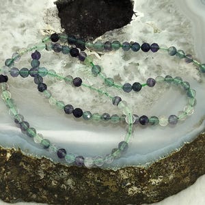 AAA Multi Fluorite Faceted Round Gemstone Beads - Natural Rainbow Fluorite Round Nuggets Shape Beads -Jewelry Making Wholesale Beads