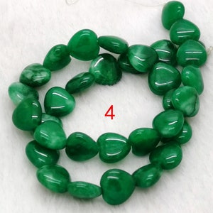 Green Heart jade stone strand,purple agate coin bead,black agate coin bead for making jewelry,gemstone beads, full one strand image 6